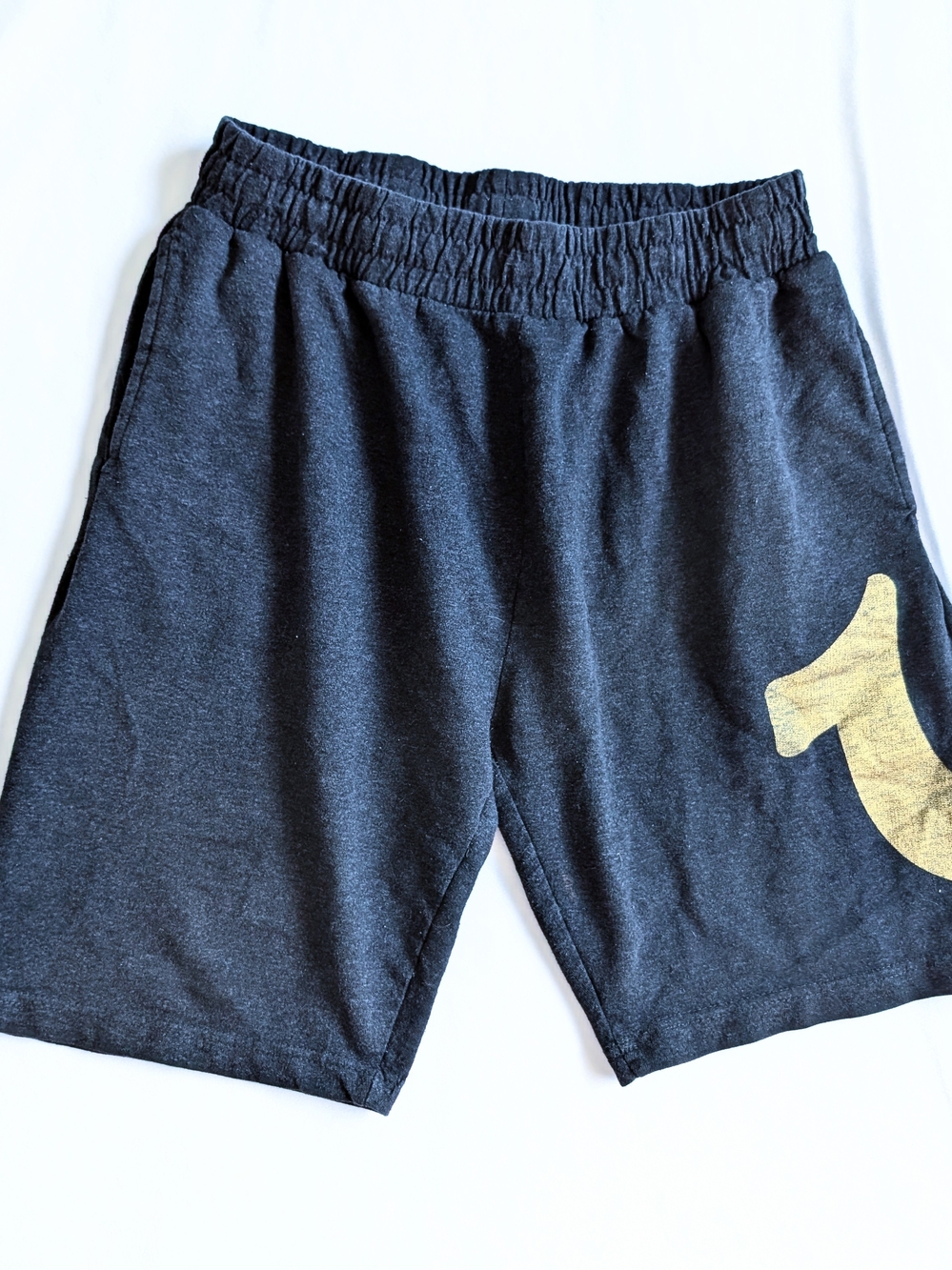 Mens True Religion M Sweat Shorts Lounge Wear Horseshoe Dark Grey